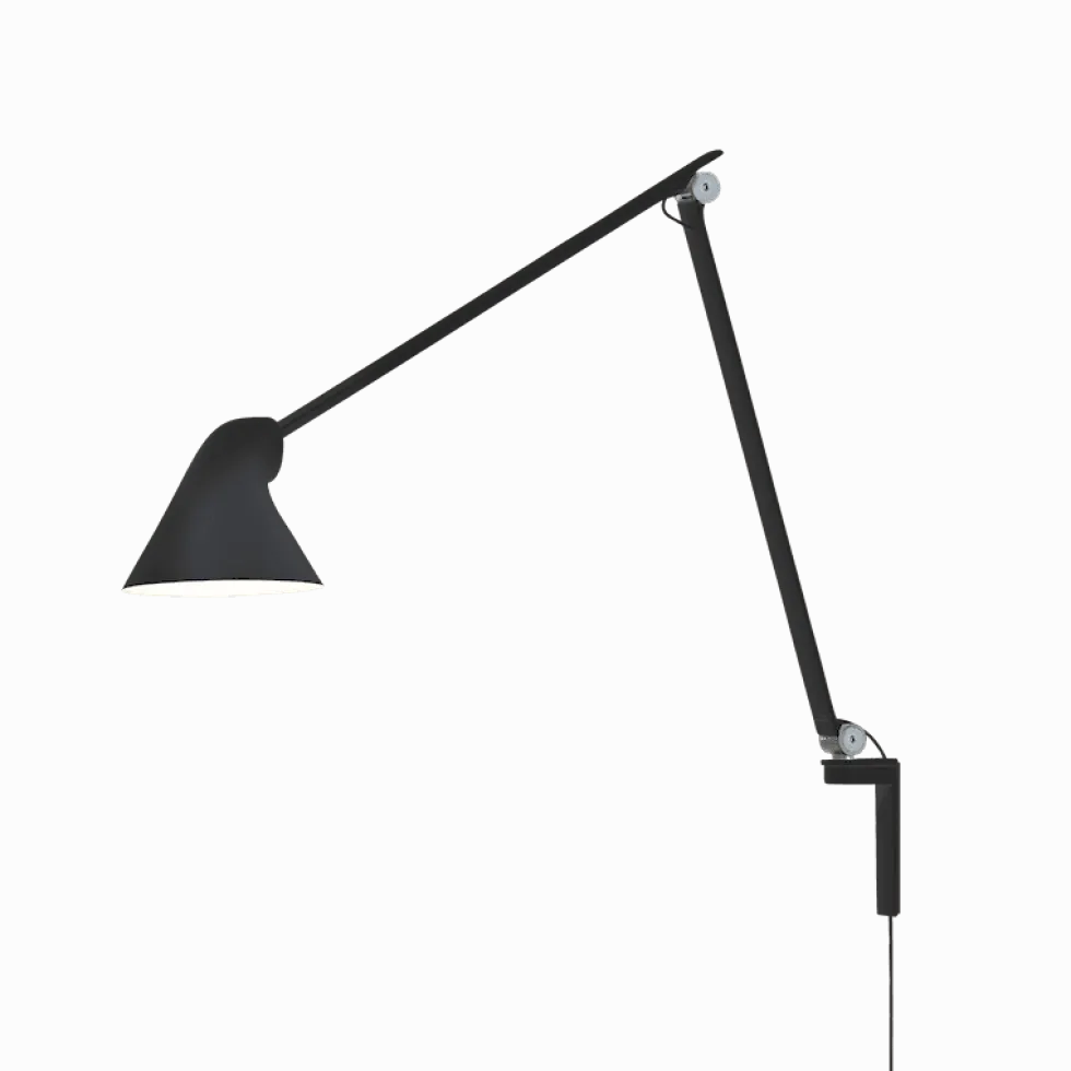 NJP vägglampa lång arm