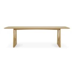 Oak Geometric dining table