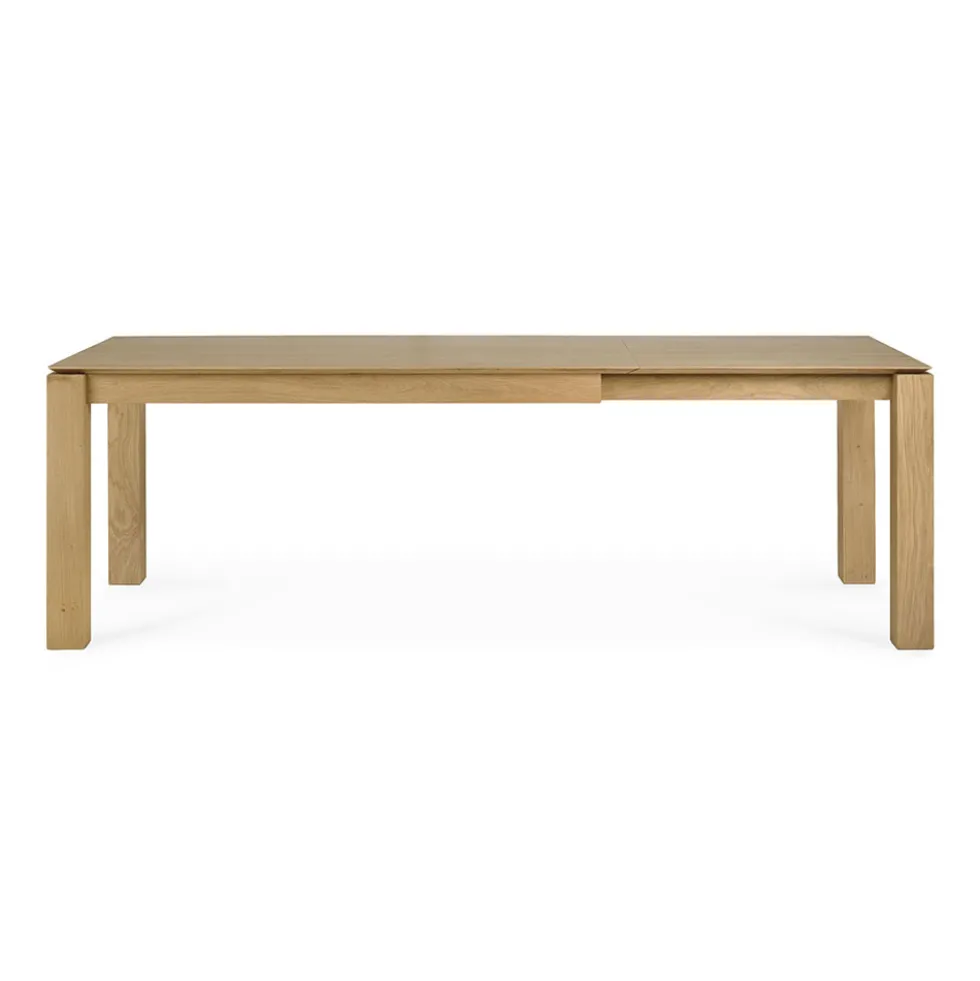 Oak Slice dining table extendable