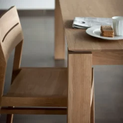 Oak Slice dining table extendable