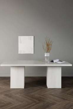 Olga Rektangulära Matbord 200 x 90 White