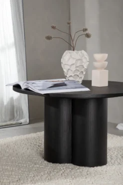Olivia Soffbord ⌀80 Black
