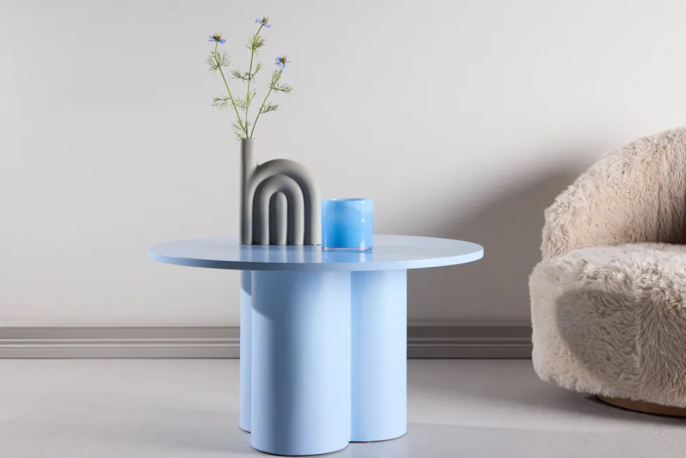 Olivia Soffbord ⌀80 Blue