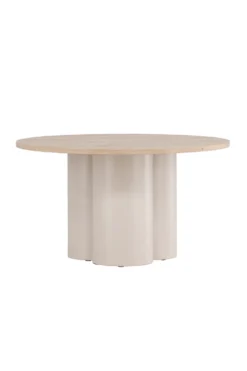 Olivia Soffbord ⌀80 Whitewash