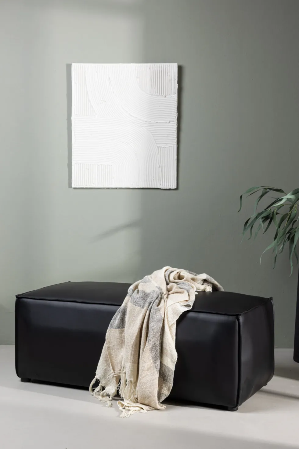 Palermo Puff 119 x 47 x 59 Black