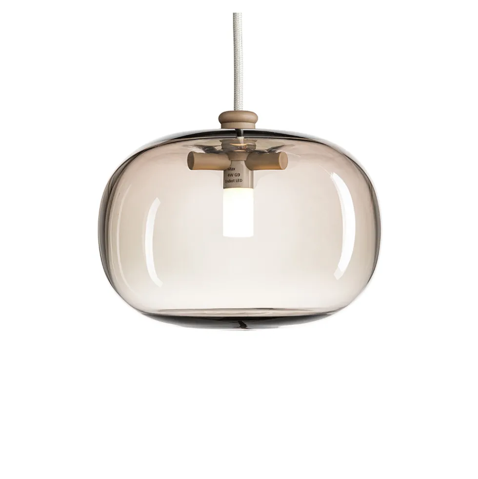 Pebble taklampa bred