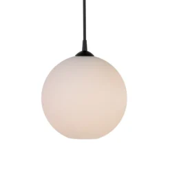 Pendel Capo Ø30 svartstruktur/opal glas