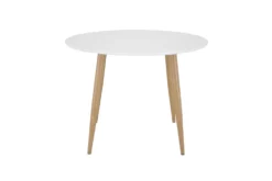 Plaza Runda Matbord ⌀100 White