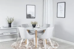 Plaza Runda Matbord ⌀100 White
