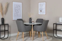 Plaza Runda Matbord ⌀100 White