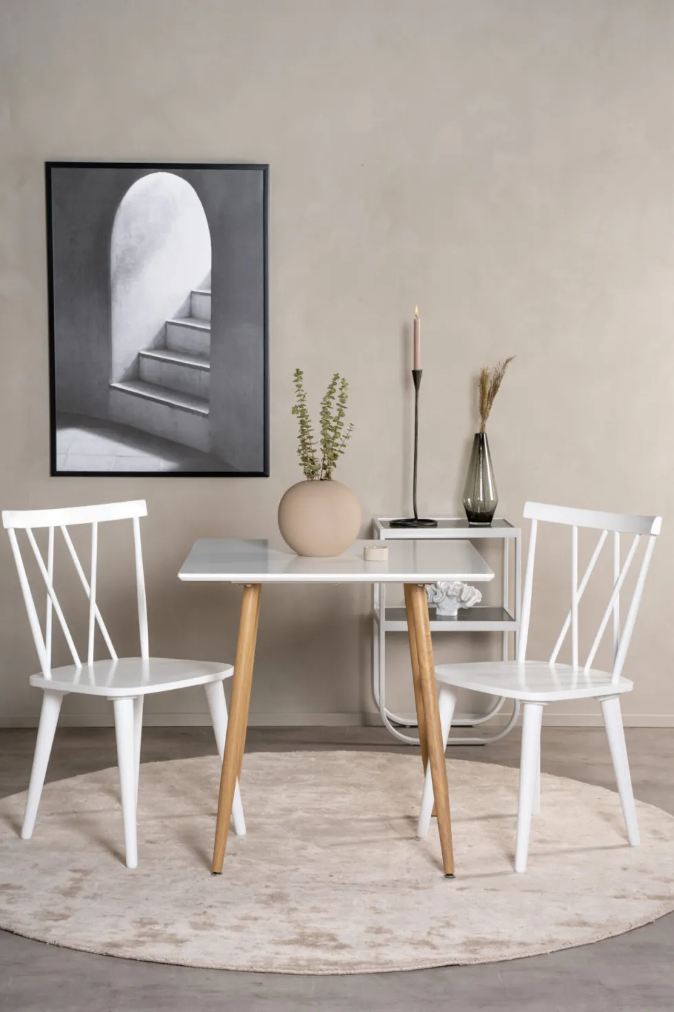Polar Rektangulära Matbord 80 x 80 White