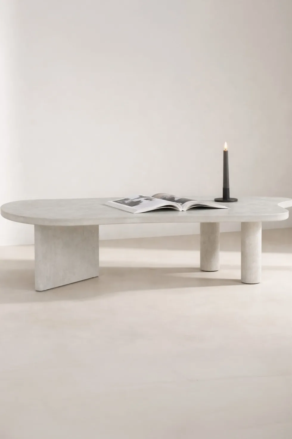 Polle Soffbord 160 x 60 Light Grey