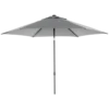 Poppi Parasoll – Antracit/Grå Ø 250 cm