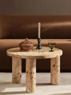 Post Soffbord – Litet – Poplar Burl Faner