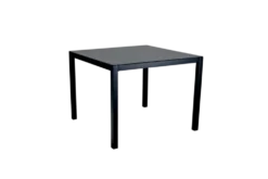 Rana soffbord Silver/svart 85x85x65 cm