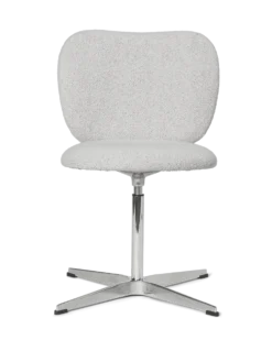 Rico Chair Swivel Soft Bouclé – Benvit/Sand Kontorstol