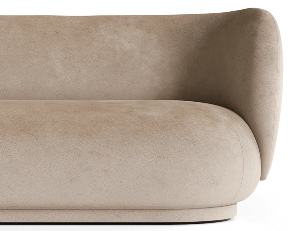 Rico Divan Faded Velvet Höger Soffa