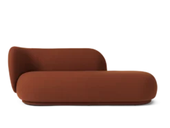 Rico Divan Tonus Vänster – Rödbrun Soffa