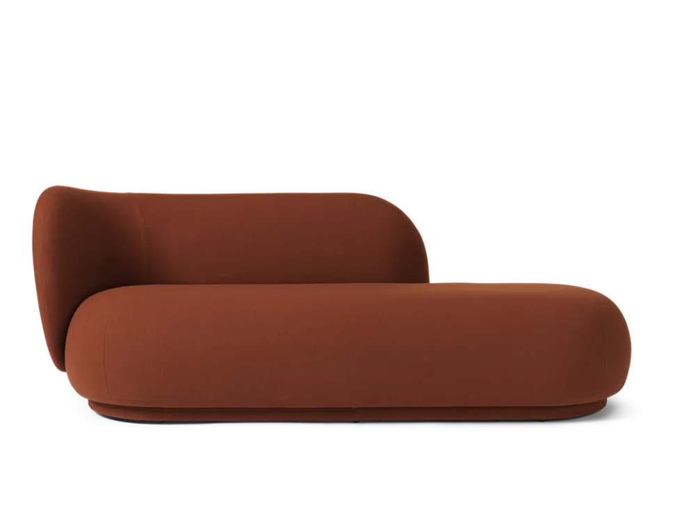 Rico Divan Tonus Vänster – Rödbrun Soffa