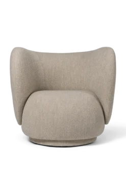 Rico Lounge Soft Bouclé – Natural Stol