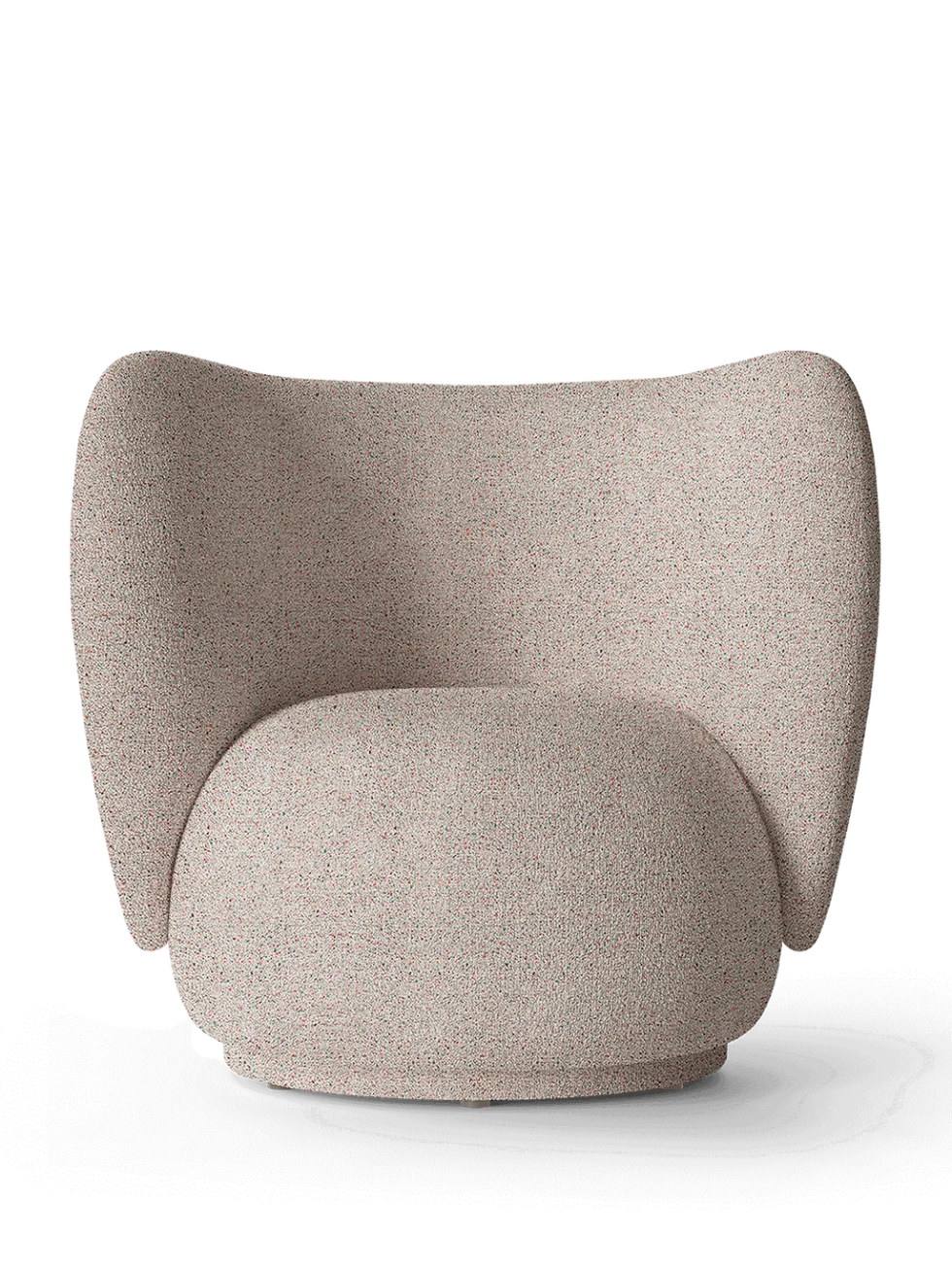 Rico Lounge Swivel Confetti Boucle – Ljusgrå Stol