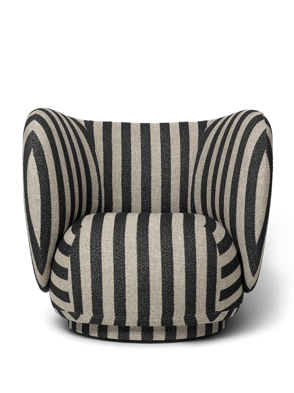 Rico Lounge Swivel Louisiana – Sand/Svart Stol