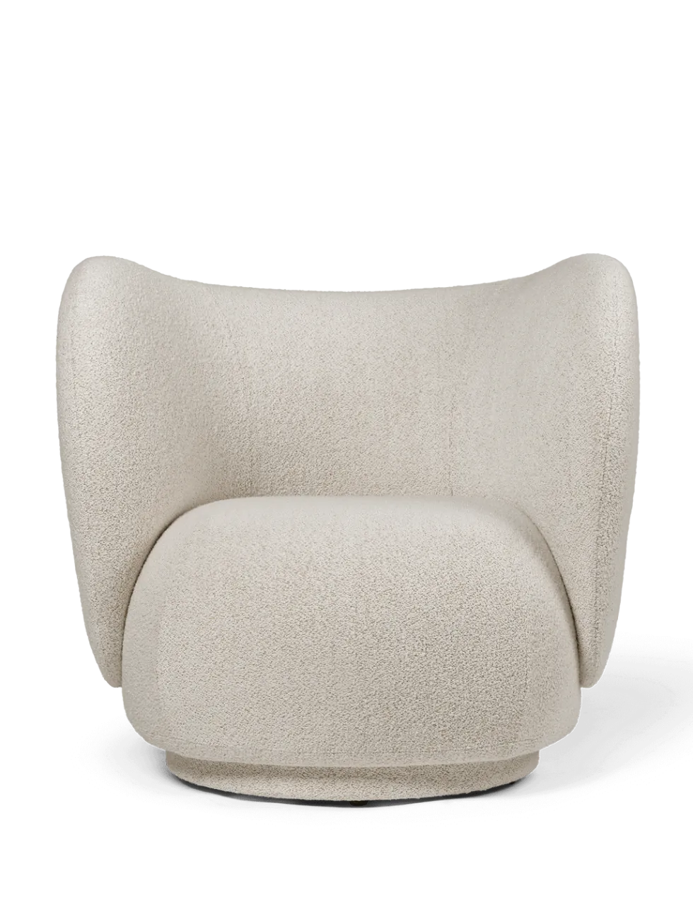 Rico Lounge Swivel Soft Bouclé – Benvit/Sand Stol
