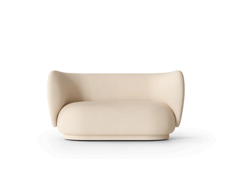 Rico 2-sits Borstad Soffa