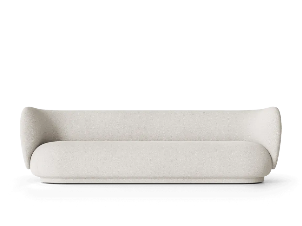 Rico 4-sits Boucle – Off-WhiteWhite Soffa