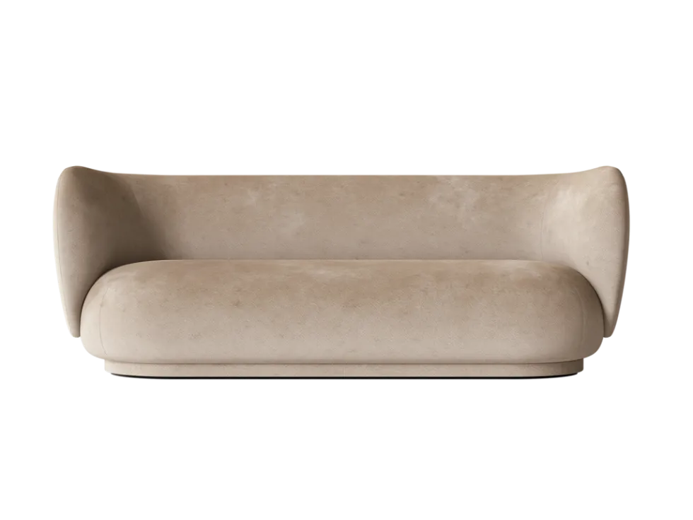 Rico 3-Sits Faded Velvet – Sand Soffa
