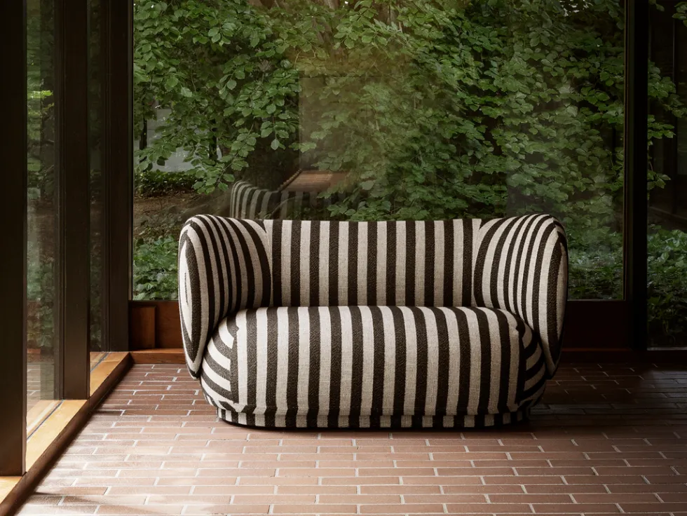 Rico 2-sits Louisiana – Sand/Svart Soffa