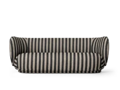 Rico 3-sits Louisiana – Sand/Svart Soffa