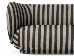 Rico 4-sits Louisiana – Sand/Svart Soffa