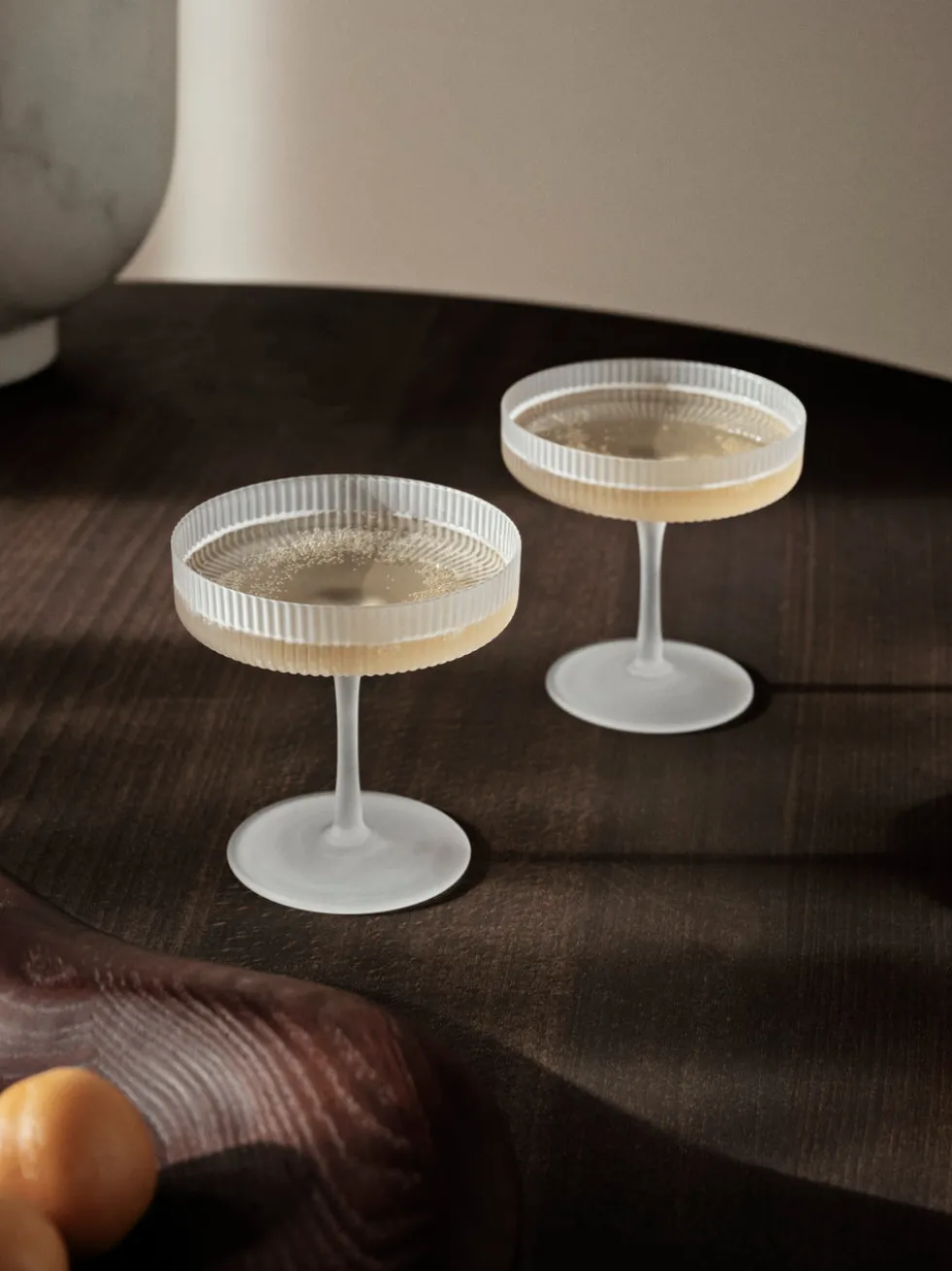 Ripple Champagnefat – Set om 2