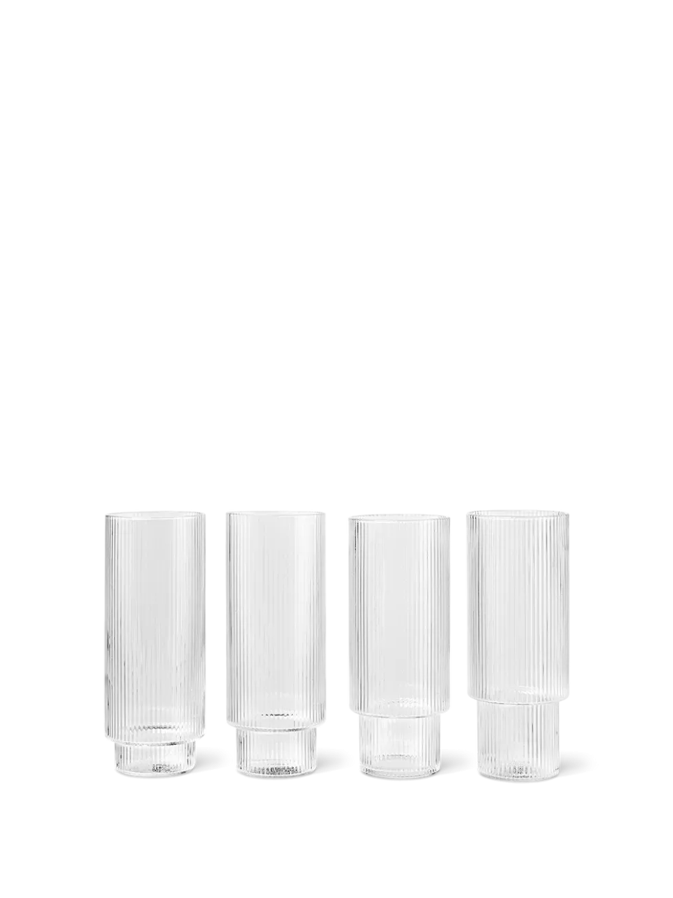 Ripple långt Drink-glas – Set om 4