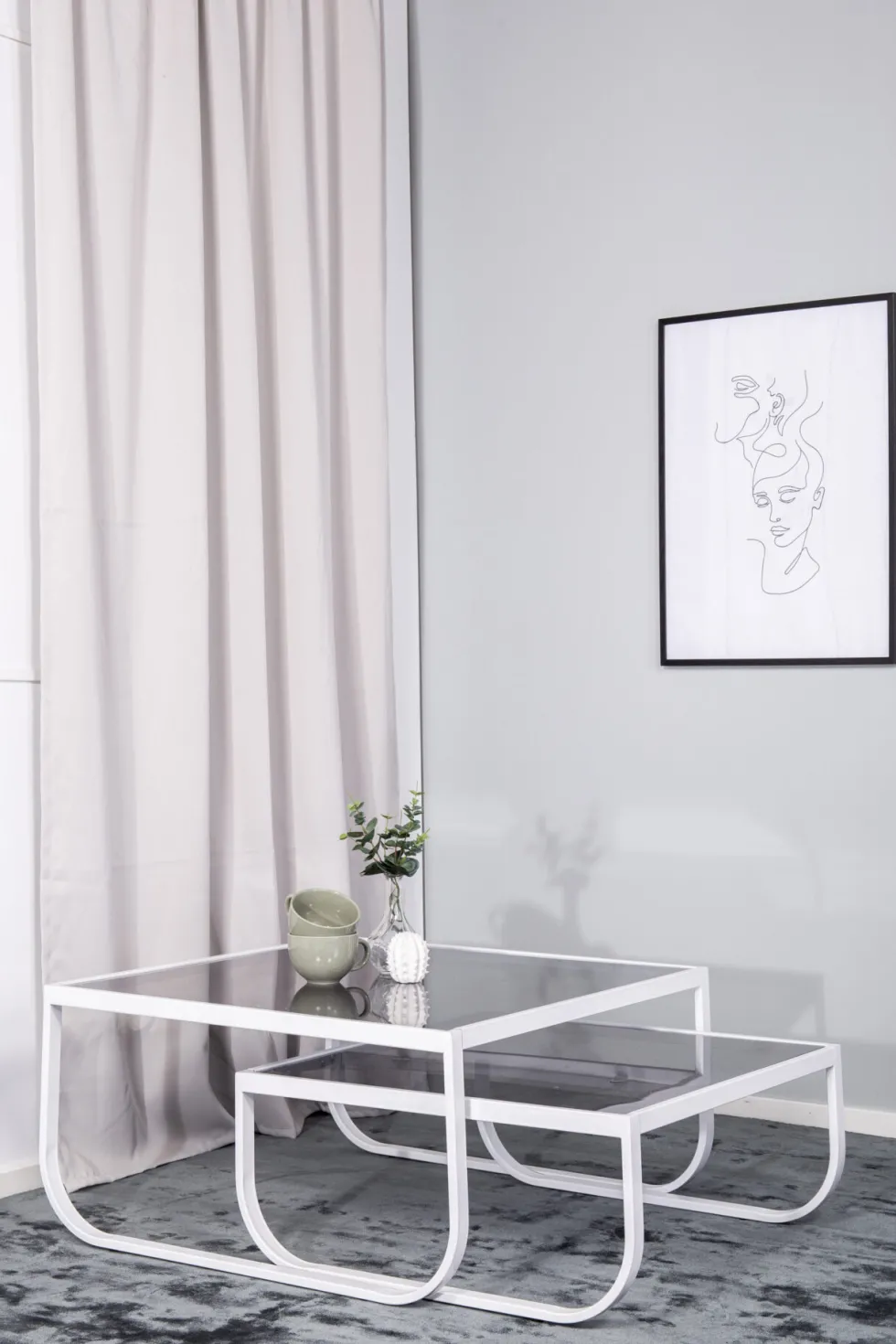 Rocker Soffbord 81 x 81 White