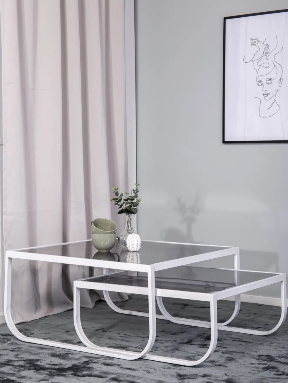 Rocker Soffbord 81 x 81 White