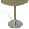 Runt Cafébord Rod D:70cm topp Vitpig. mattlackad ek