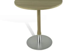 Runt Cafébord Rod D:70cm topp Vitpig. mattlackad ek
