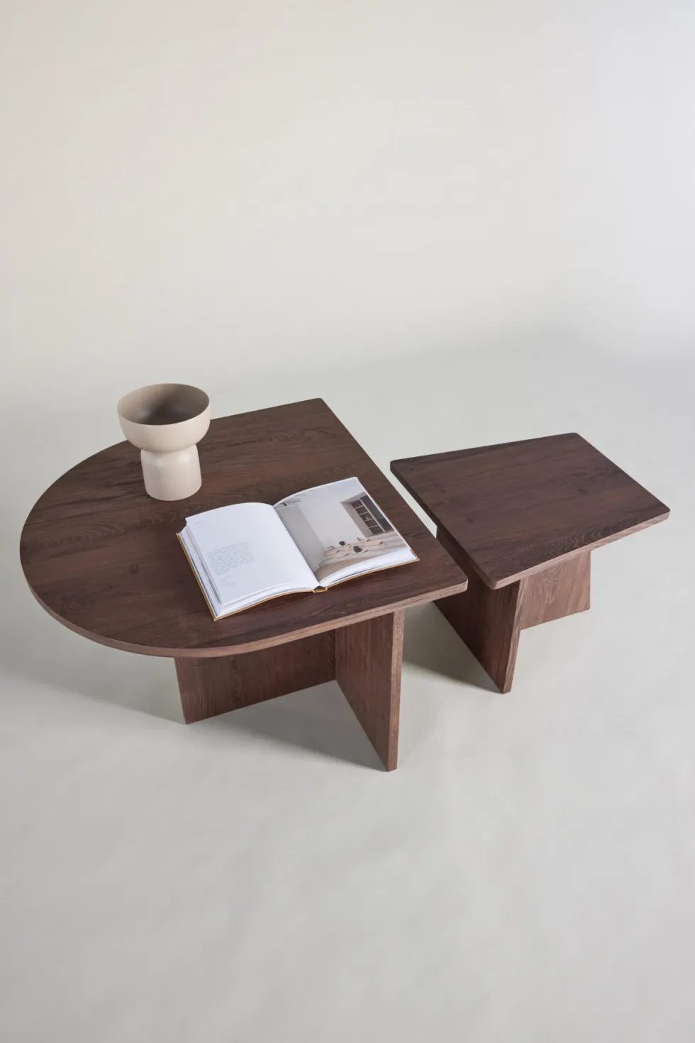 Sala Soffbord Bord 1: 60 cm, Bord 2: 40 cm x Bord 1: 60 cm, Bord 2: 40 cm Mocca