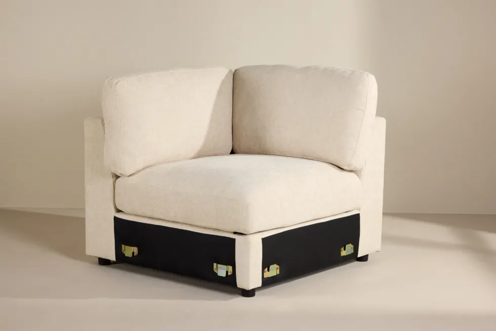 Salerno Hörnsoffor Beige