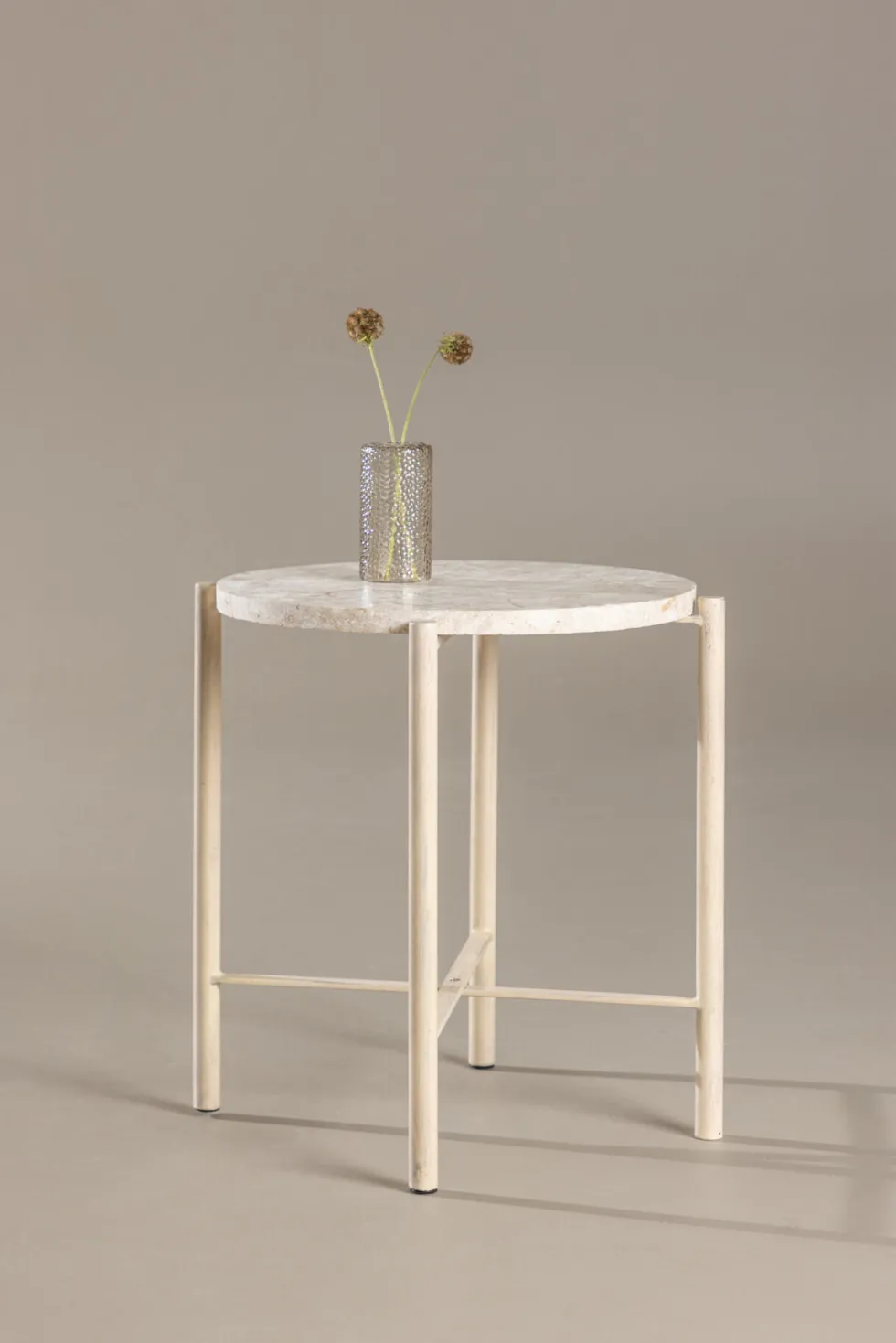 Sandhamn Soffbord ⌀40 Beige