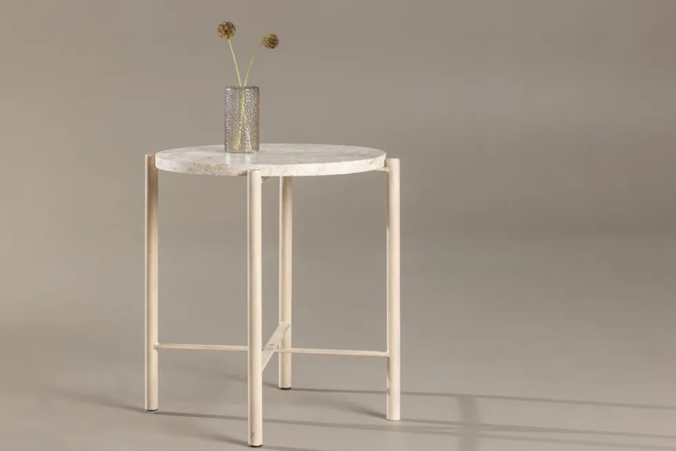 Sandhamn Soffbord ⌀40 Beige