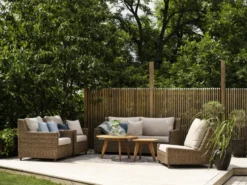 Sandkorn natur loungefåtölj
