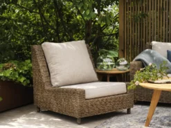 Sandkorn natur loungefåtölj