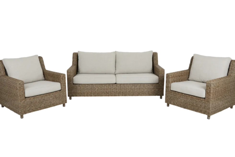 Sandkorn natur 2,5-sits soffa