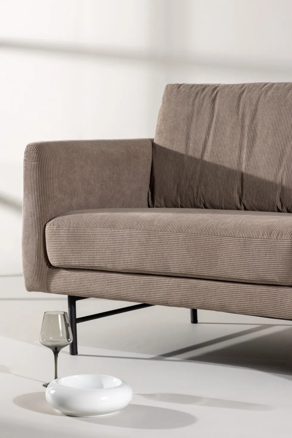 Sky 3-sits soffor Brown