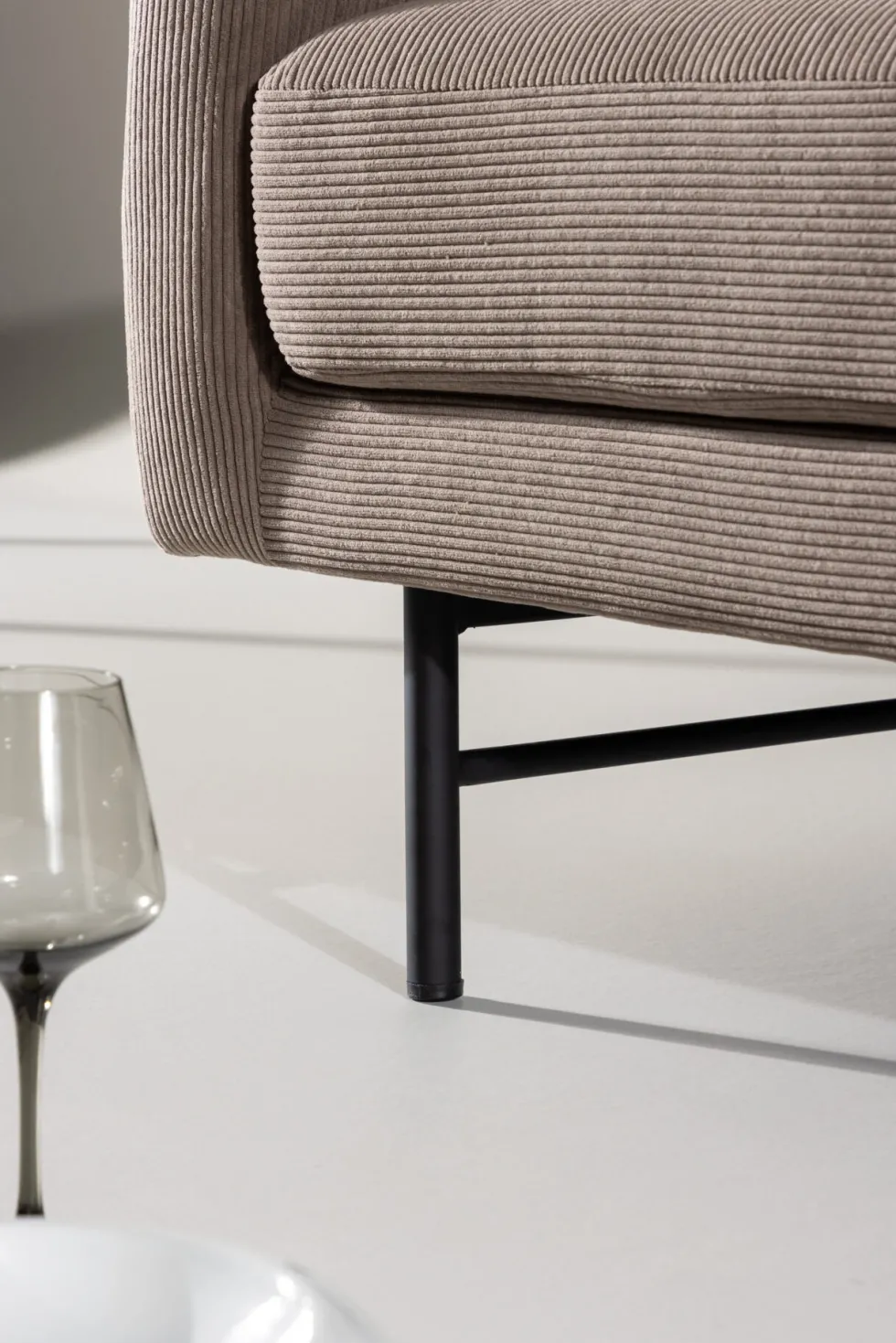 Sky 3-sits soffor Brown