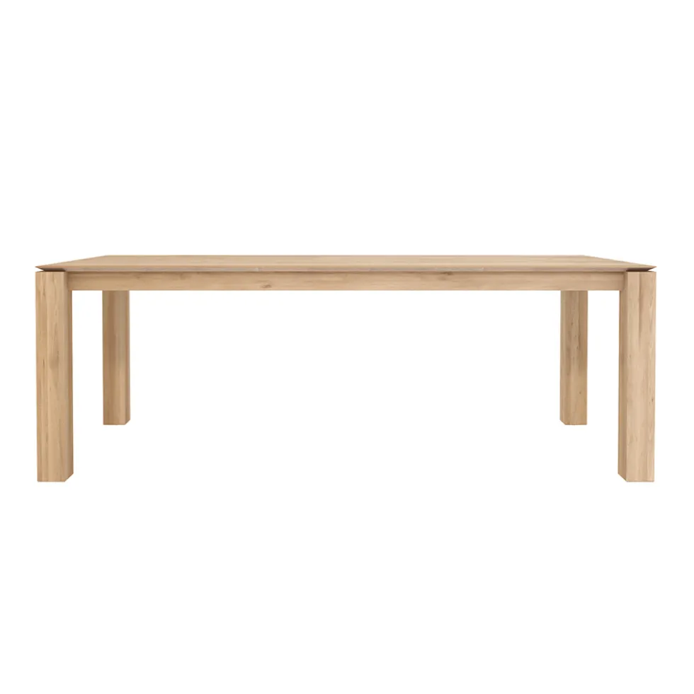 Slice extendable dining table