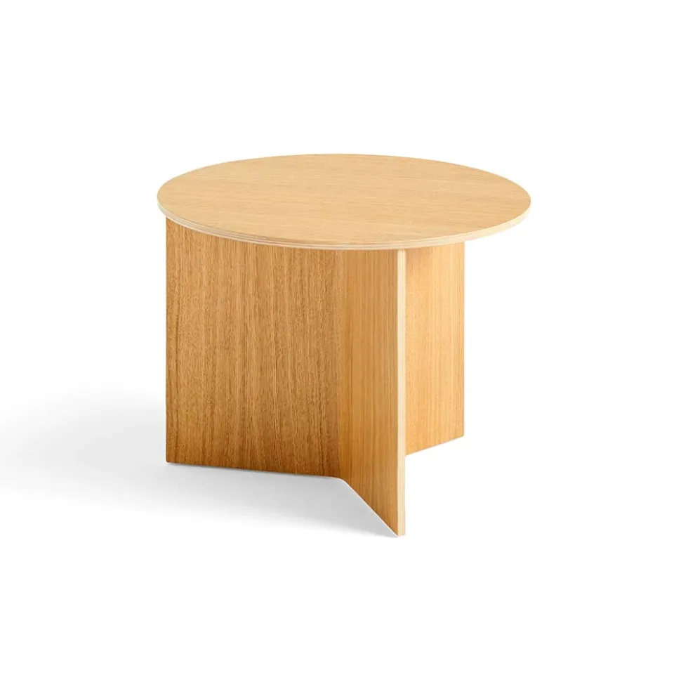 Slit table wood round